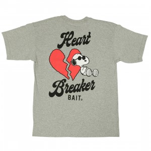 Cheap Jmksport Jordan Outlet x Snoopy Men Heart Breaker Tee (gray)