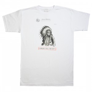 Wes Lang and Cheap Cerbe Jordan Outlet Men Eagles Fill the Sky Tee (white)