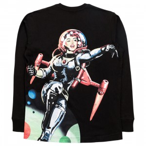 Billionaire Boys Club Men Explorer Long Sleeve Knit Tee (black)