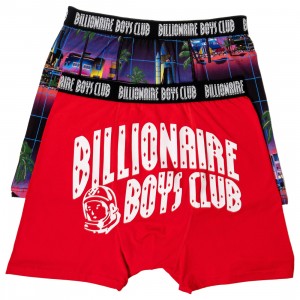 Billionaire Boys Club Men Floating 2 Pack Briefs (red)