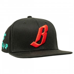 Cheap Urlfreeze Jordan Outlet x Asics Flying B Snapback Hat (black)