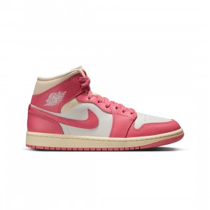 Air Jordan 1 Mid Women (sail / pink salt-guava ice-muslin)