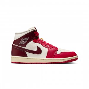 Air Jordan 1 Mid Women (sail / dark team red-mystic hibiscus)