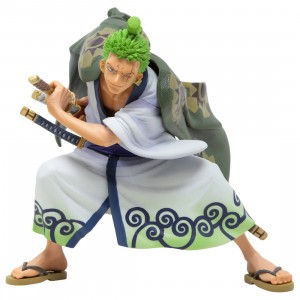Banpresto One Piece King of Artist Wano Kuni Roronoa Zoro Figure (green)