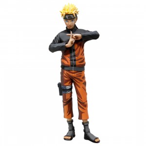 Banpresto Naruto Shippuden Grandista Nero Uzumaki Naruto Manga Dimensions Figure (orange)