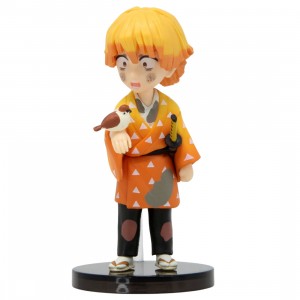 Banpresto Demon Slayer Kimetsu No Yaiba World Collectable Figure Zenitsu Agatsuma Collection - A Figure (orange)