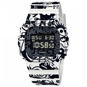 G-Shock Watches DW5600GU-7 Printed Drawings Watch (black / white)