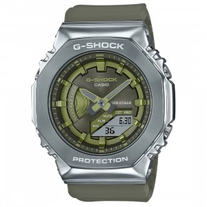 G-Shock Watches GMS2100-3A Watch (silver / green)