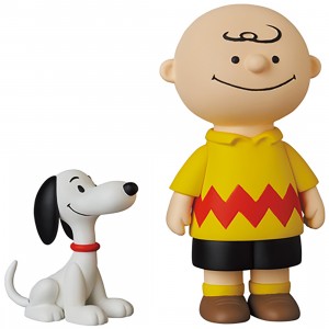 Medicom UDF Peanuts Series 12 50's Snoopy And Charlie Brown Figure (yellow)