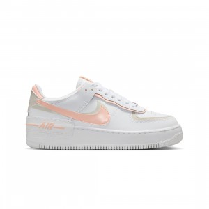Nike Women Air Force 1 Shadow (white / washed coral-lt orewood brn-white)