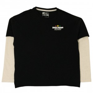 Converse x Daily Paper Unisex Thermal Tee (black / egret heather)