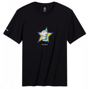 Converse x Doraemon Unisex Graphic Tee (black)