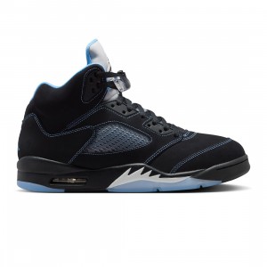 Air Jordan 5 Retro Men (black / university blue-white)