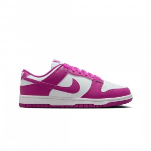 Nike Women Dunk Low (white / hot fuchsia)