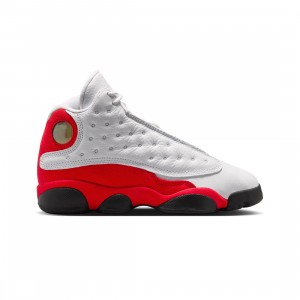 Air Jordan 13 Retro Big Kids (white / black-true red)