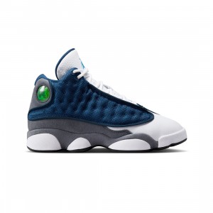 Air Jordan 13 Retro Big Kids (navy / university blue-flint grey-white)