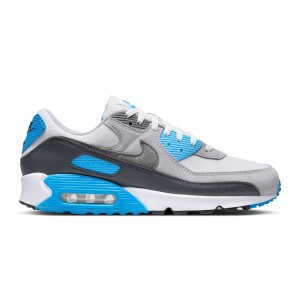Nike Men Air Max 90 (platinum tint / iron grey-blue lightning)