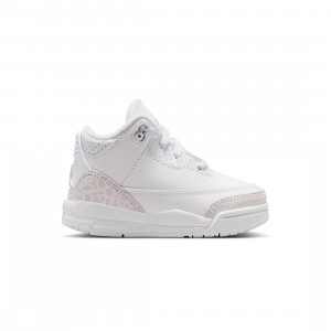 Jordan Toddlers 3 Retro Pure Money (white / metallic silver-white)