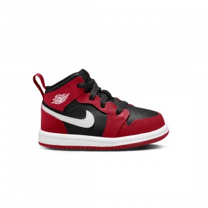 Jordan Toddlers 1 Mid (black / white-gym red)