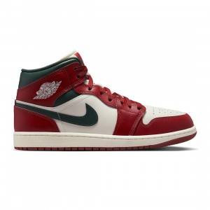 Air Jordan 1 Mid Men (sail / midnight green-pure platinum)