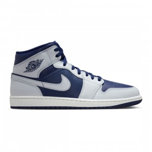 Air Jordan 1 Mid Men (blue void / pure platinum-summit white)