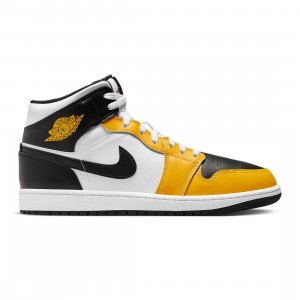 Air Jordan men 1 Mid Men (yellow ochre / black-white-yellow ochre)