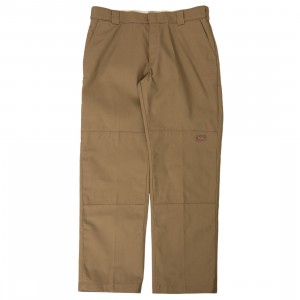 Dickies Men Flat Frotn Double Knee Pants (brown / khaki)