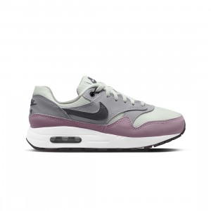 Nike Big Kids Air Max 1 (summit white / dk smoke grey-wolf grey)