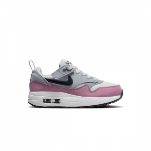 Nike Little Kids Air Max 1 Easyon (summit white / dk smoke grey-wolf grey)