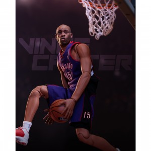 NBA x Enterbay Brooklyn Nets Vince Carter Real Masterpiece 1/6 Scale Figure (blue)