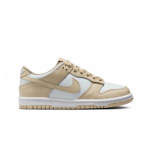 Nike Big Kids Dunk Low (desert khaki / desert khaki-pure platinum)