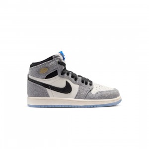 Jordan Little Kids 1 Retro High OG (cool grey / black-sail-game royal)
