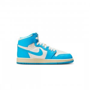 Jordan Little Kids 1 Retro High OG (dk powder blue / dk powder blue-sail)