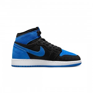 Air Jordan 1 High OG Big Kids (black / royal blue-white-royal blue)