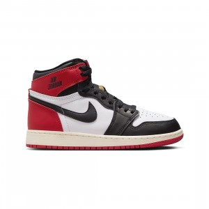 Air Jordan 1 High OG Big Kids (white / black-varsity red-sail)