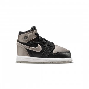 Jordan Toddlers 1 RETRO HIGH OG (TD) (black / medium grey-white)