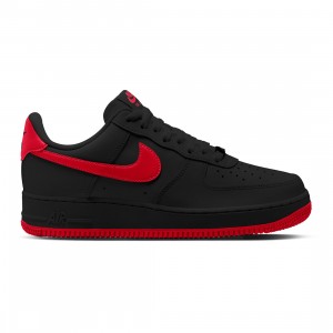 Nike Men Air Force 1 '07 (black / university red-black)