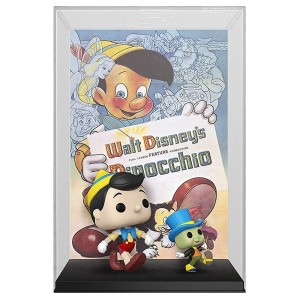 Funko POP Movie Poster Disney - Pinocchio And Jiminy Cricket (tan)
