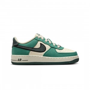 Nike Big Kids Air Force 1 Lv8 (coconut milk / vintage green-bicoastal)