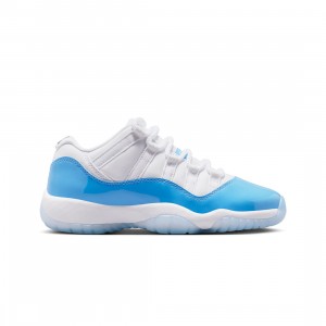 Air Jordan 11 Retro Low Big Kids (white / university blue-black)