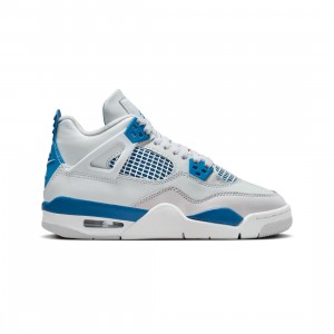 AIR high Jordan 4 RETRO Big Kids (GS) (off white / military blue-neutral grey)