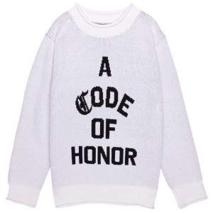 Honor The Gift Men Code Of Honor Sweater (white)
