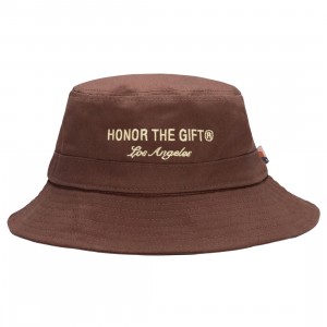 Cheap Urlfreeze Jordan Outlet x Discovery Channel Signature Bucket Cap (brown / sand)