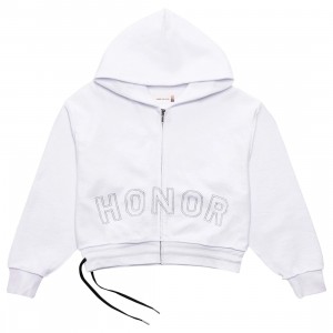 Nike Creates Wild Air Force 1 'Jet' PE for Elton John Women Reversed Honoree Zip Up Hoody (white)