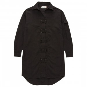 Cheap Cerbe Jordan Outlet x Saint Seiya Women Mining Shirt Dress (black)