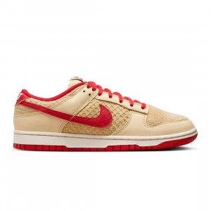 nike james Men Dunk Low Retro Se (pale vanilla / university red-sail-wheat)