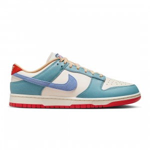 nike james Men Dunk Low Prm (pale ivory / royal pulse-denim turq)