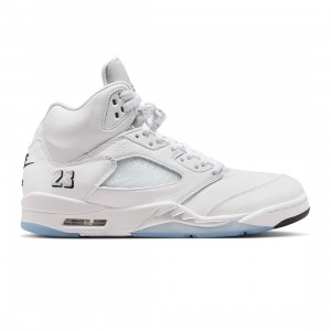 Air Jordan 5 Retro Men (white / black-metallic silver)