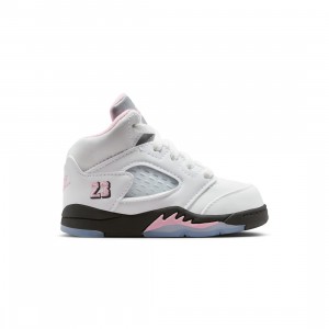 Jordan Toddlers 5 Retro (white / med soft pink-black)