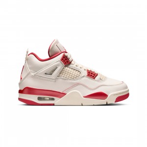 Air Jordan 4 Retro Women (pale ivory / sierra red-tough red)